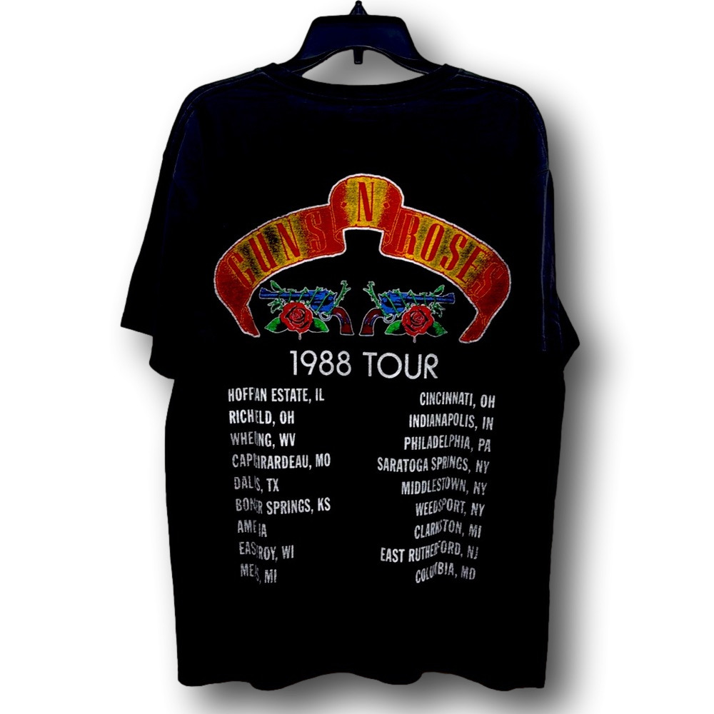 Guns N' Roses 1988 Tour Double-Sided Graphic T-Shirt - Size Extra Large XL - NWT - Picture 2 of 6